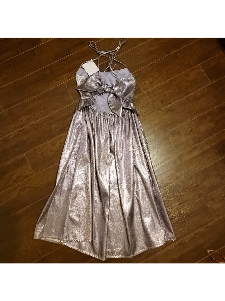 Eliza Faulkner Tessa Glitter Dress Elegant Formal Purple Retro Purple Womens M — image 3 of 8
